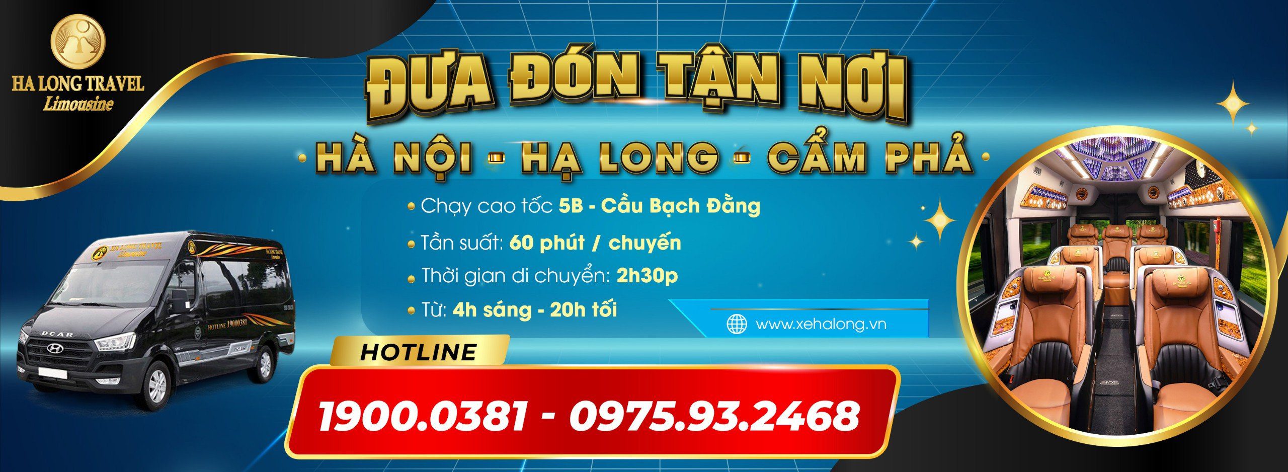 Xe limousine tuyến Hà Nội - Cẩm Phả, Giá vé, lộ trình, giờ xe chạy và kinh nghiệm đặt vé 1 banner 3