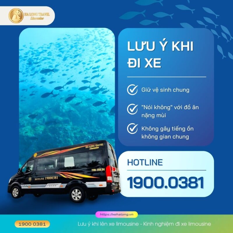 Kinh nghiệm đi xe limousine Hà Nội Hạ Long cho lần đầu tiên 6 Lưu ý khi lên xe limousine - Kinh nghiệm đi xe limousine