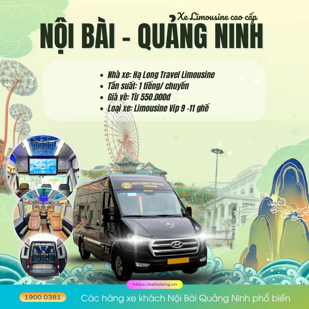 Xe khách Nội Bài Quảng Ninh - Tổng hợp tuyến xe phổ biến 3 cac hang xe khach noi bai quang ninh pho bien